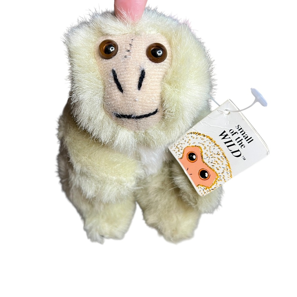 Wildlife‎ Artists Small of the Wild Snow Monkey Plush Cream Macaque Vintage 1995